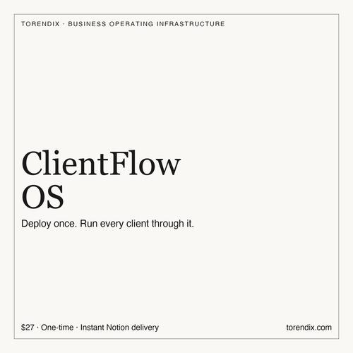 TORENDIX ClientFlow OS — Notion client operations for consultants and agencies
